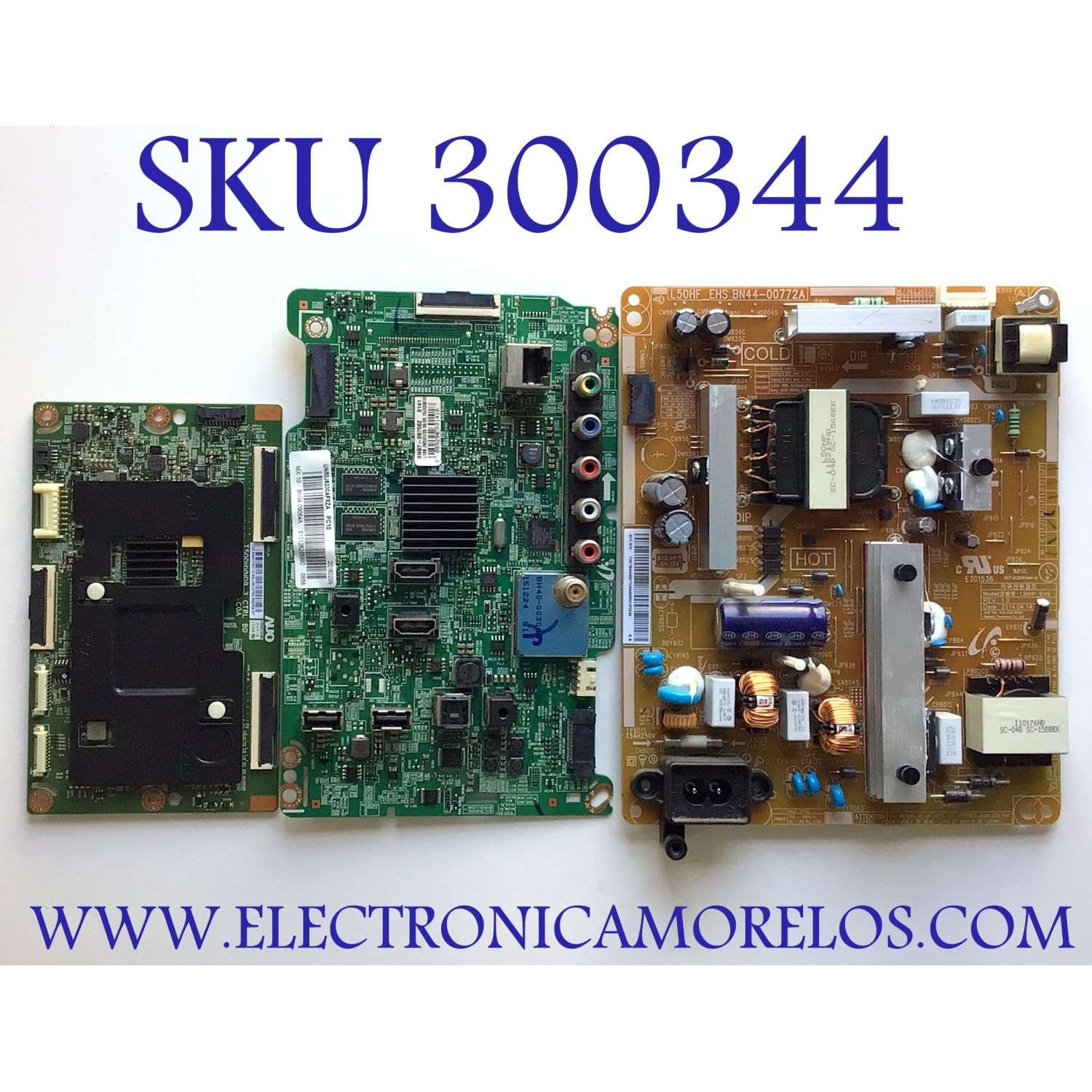 KIT DE TARJETAS PARA TV SAMSUNG / MAIN BN94-09064A / BN97-09756Z / BN41-02245A / FUENTE BN4400772A / BN44-00772A / L50HF_EHS / T-CON 55.50T26.C12 / 5550T26C12 / T500HVN09.3 CTRL BD / PANEL CY-DH050CSA-B2-BB01 / MODELO UN50J6200 / UN50J6200FXZA DH03